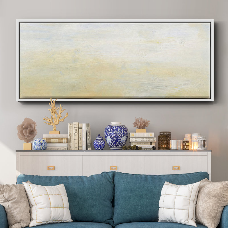 Lingering Light II- Framed Canvas, 12" H x 30" W
