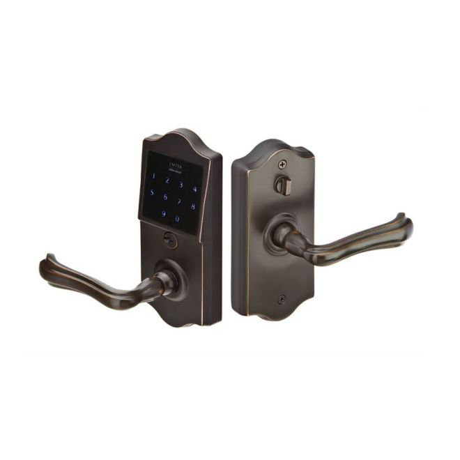 Wembley Keyed (Entry) Door Lever, Oil Rubbed Bronze, Left