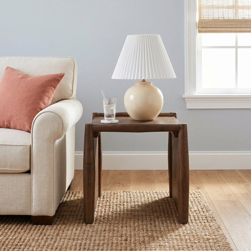 Cayenne Solid Wood End Table, Weathered Oak