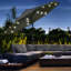 270cm Lighted Tilt Market Parasol-60643820