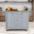 Ithiel Kitchen Island with 3 Storage Drawer and 2 Shelves-197718251