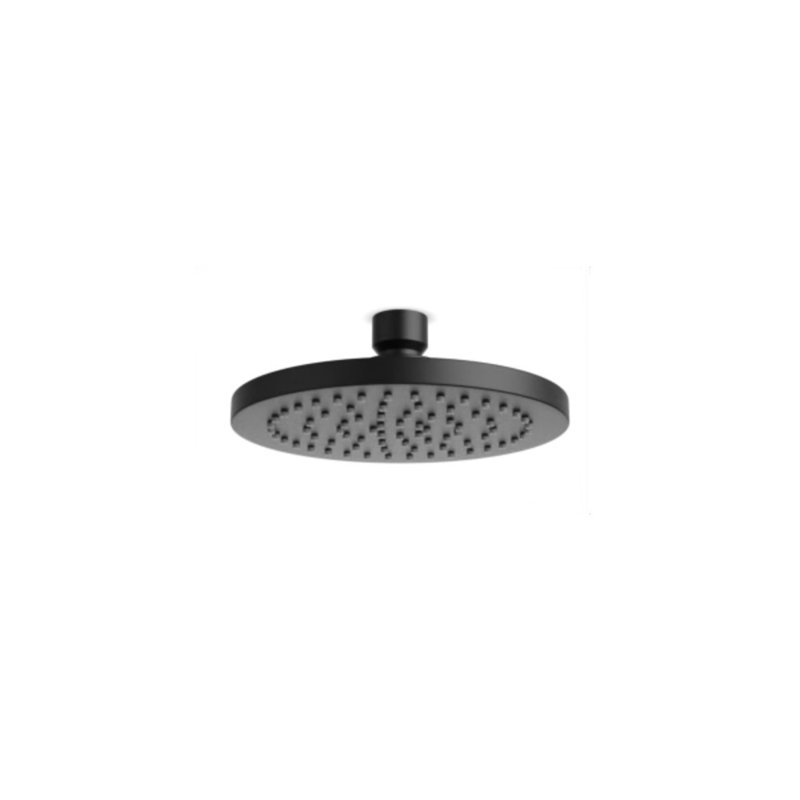 6" Shower Rainhead ABS RND Satin Brass, Matte Black