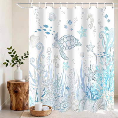Ensemble de 4 tapis de salle de bain Blue Sea