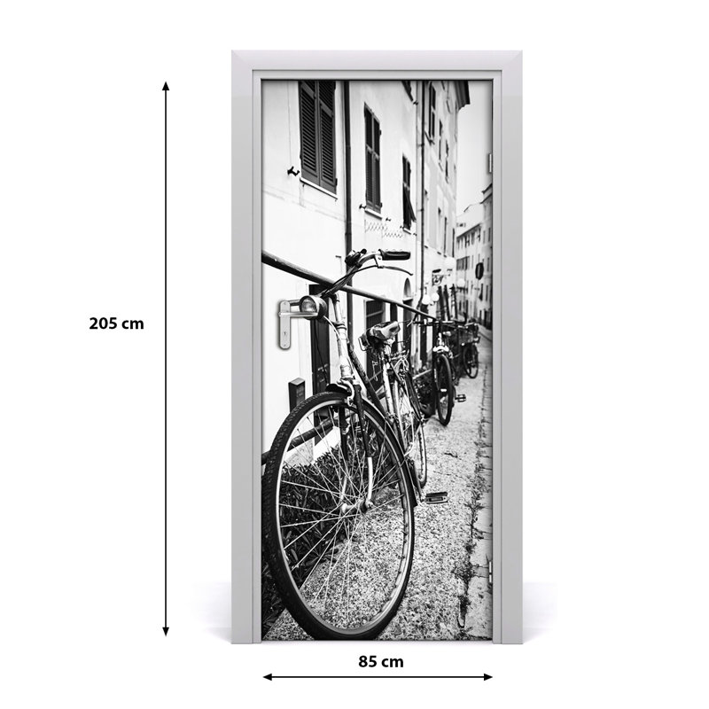 Bicycles City-adhesive Door Decal