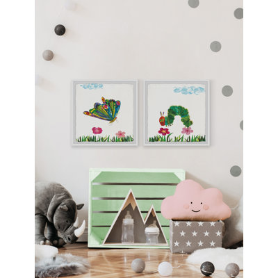 Vibrant Butterfly Wings Diptych - Single Picture Frame Print Set