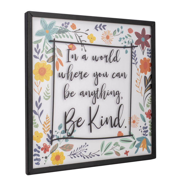 Mur encadré Be Kind 10H