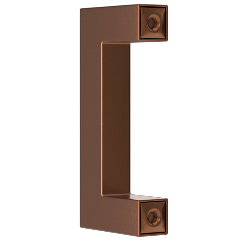 Acier inoxydable avec poignées d'armoire vidaXL, 2,5 po, Bronze