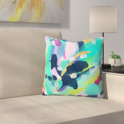 Puddle Jump Outdoor Throw Pillow