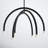 Yula 6-Light Chandelier in Matte Black-972576409