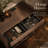 Mini Wine Bar Cabinet With Led Lights, Wine Storage Cabinet With Removable Wine Rack, Glass Holders, 2 Drawers, Charging Ports, Modern Bar Coffee Station Whiskey Liquor Cabinet For Home And Office