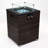 Daely Rectangle Wicker Propane Smokeless Fire Pit