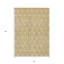 Tapis intérieur lavable à motif géométrique doré 5 pi x 8 pi