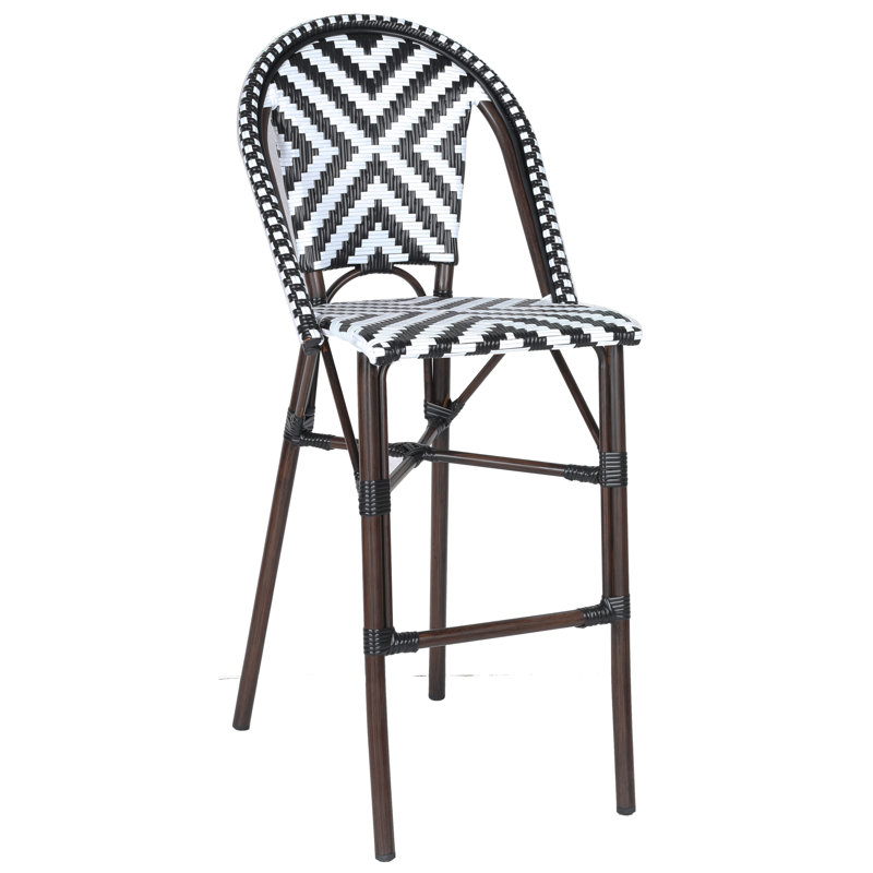 Aluminum Woven Bistro Barstool
