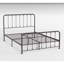 Lit plateforme grand lit, structure en métal bronze foncé pour utilisation-1586853585