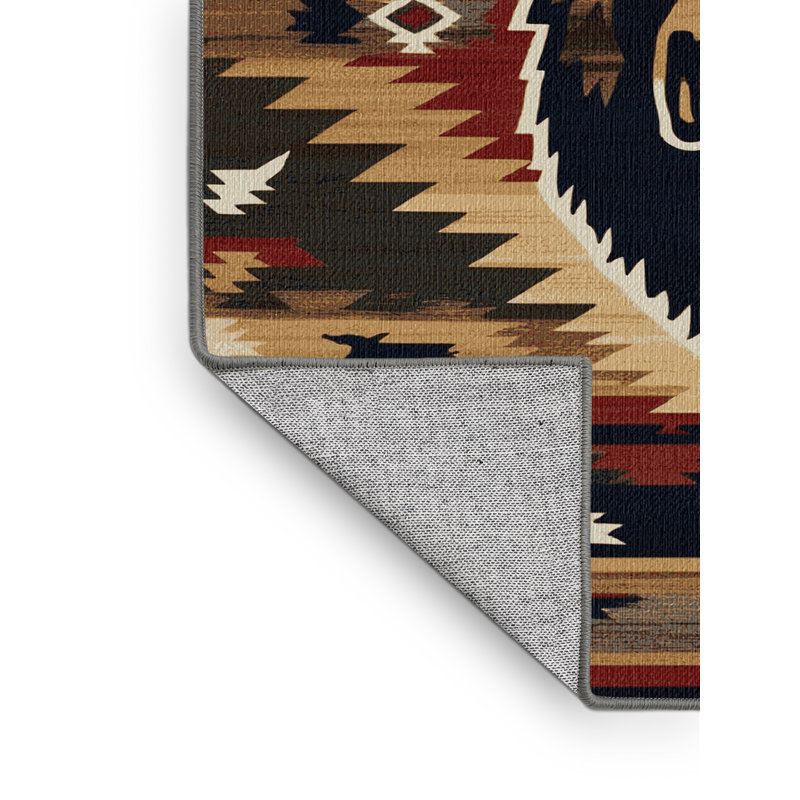  Tapis lavable orignal du sud-ouest, Rectangulaire 2 pi x 3 pi