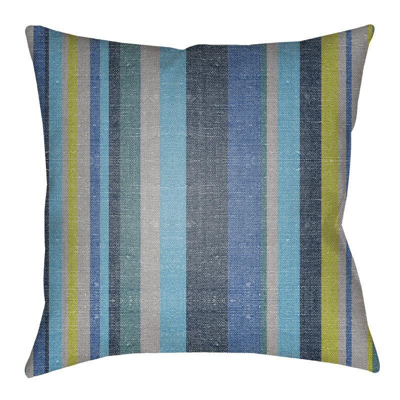 Lolita Lilac Outdoor Square Pillow Cover & Insert, 26" H x 26" W, Navy Blue/Royal Blue