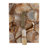 Rectangular Agate & Metal Cheese Serving Board Hostess for Dining Table Entertaining - Kitchen Serveware Set with Spreader for Catering - 8", Brown