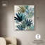 Décoration murale de salle de bain Deepwater Leaves I par Art Remedy, cadre argenté, 36 x 45-41548450-41548452