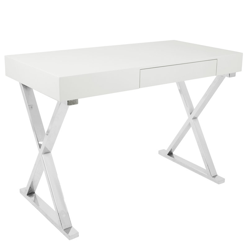 Bureau Luster Contemporary en blanc par Lumisource