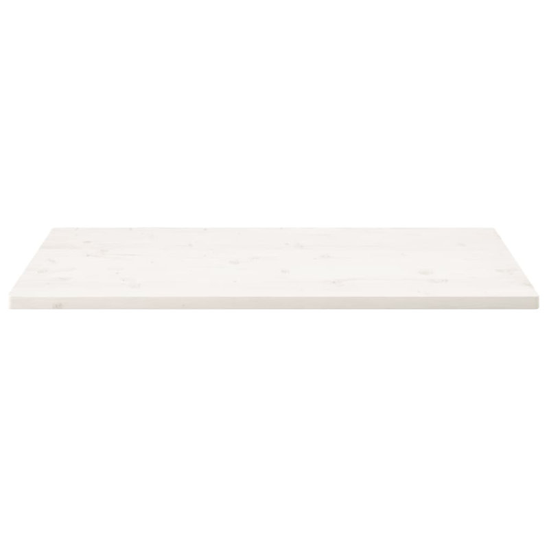 Quenemo Solid Wood Table Top, 2.5cm H x 100cm W x 50cm D, White
