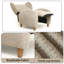Fauteuil inclinable inclinable réglable, fauteuil d'appoint en tissu doux pour la réception dans le hall, la chambre à coucher et le bureau à domicile-1225570667