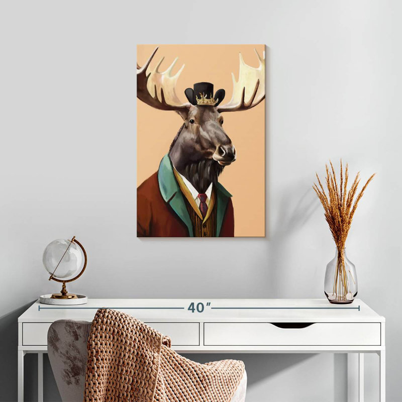 Ketti Fancy Moose, 24" H x 16" W