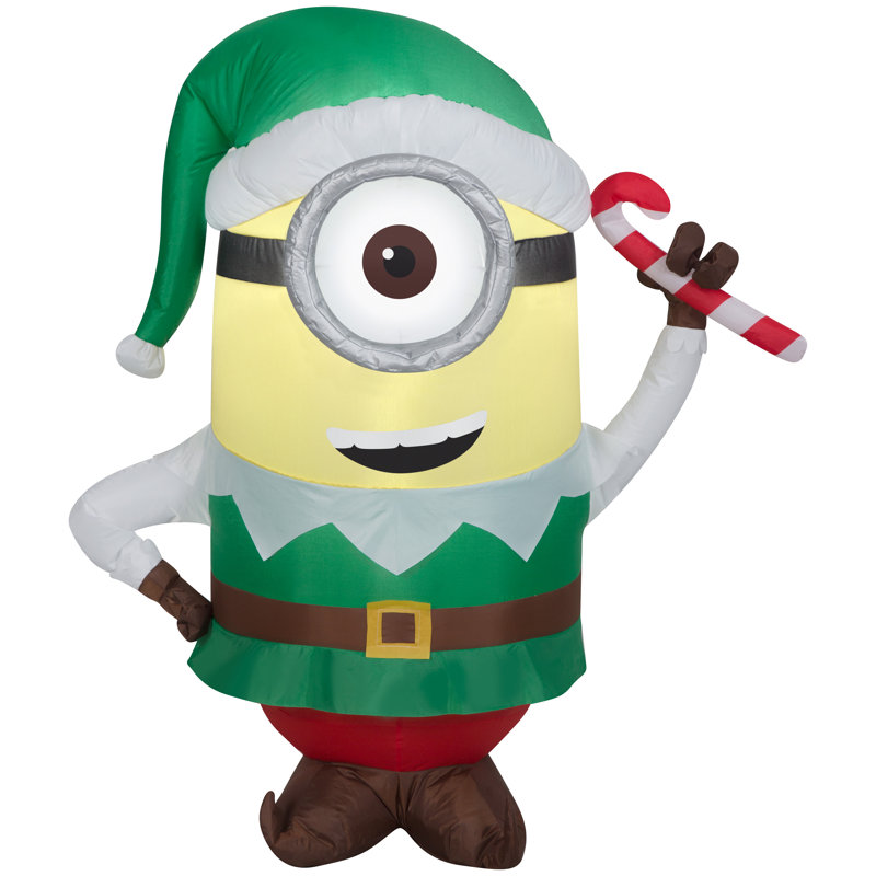 Airblown-Stuart As Elf W/Candy Cane Inflatable