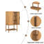 Armoire sophistiquée en placage de chêne avec plusieurs fonctions de rangement-982203166