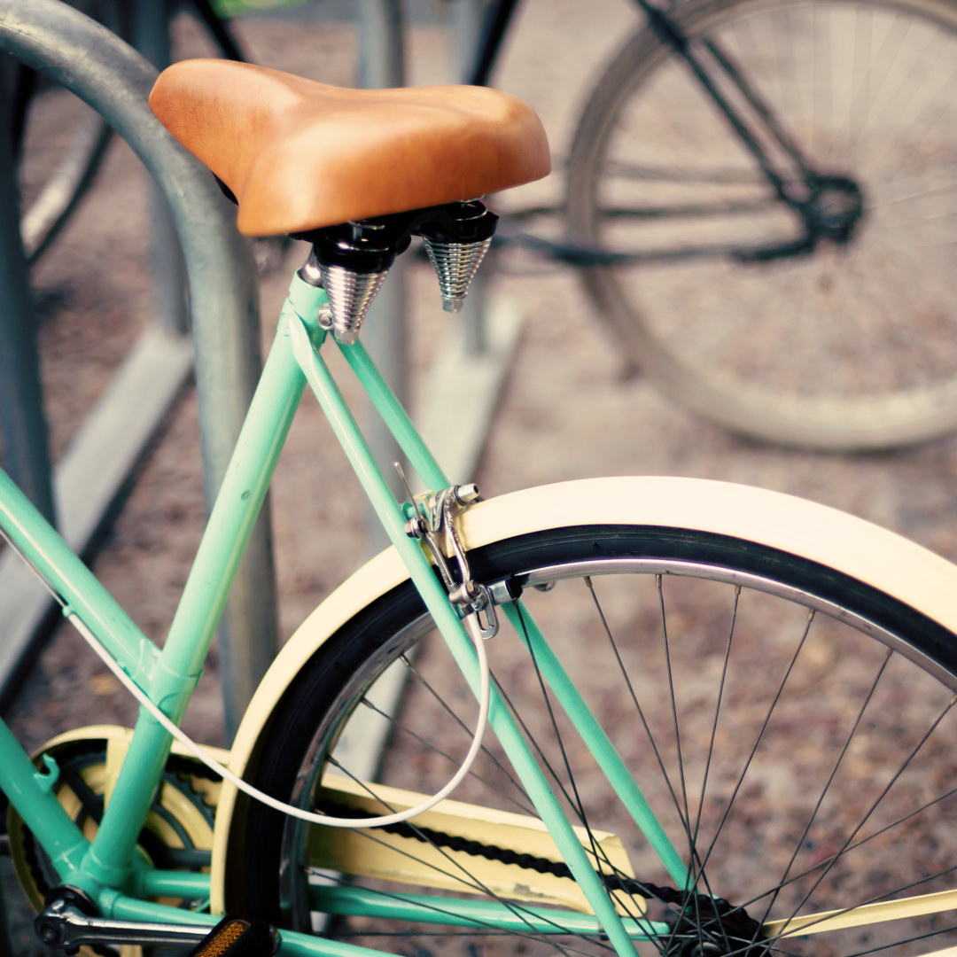 Leinwandbild Turquoise Bicycle