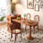 French Retro and Simple Brown Dining Table