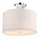 Charleville 2 - Light Chrome Semi Flush Mount With Shade