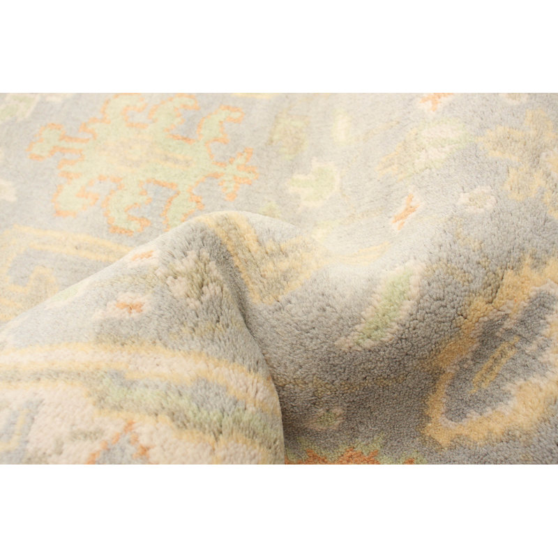 One-of-a-Kind 2'7" X 5'11" New Age Runner Wool Area Rug in Cream
