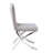 Beige Velvet Side Chairs Of 2, X Legs Pattern, Dining Room, Rectangular, Solid Back