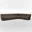 Canapé modulaire en cuir surdimensionné 97,2 po-402722225