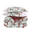 White Christmas Oversized Reversible Holiday Bedding Down Alternative Comforter Set with shams-102534047