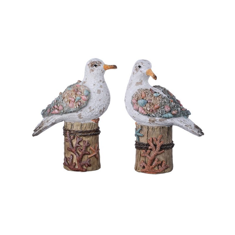 8" Resin Seagull On Piling