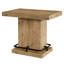 Table de bar rectangulaire 47 po, table bistro industrielle avec repose-pieds en métal