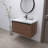 Britta 36'' Single Bathroom Vanity with Resin Top