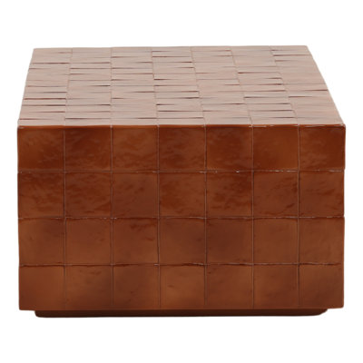 Denslow Outdoor Coffee Table Rust