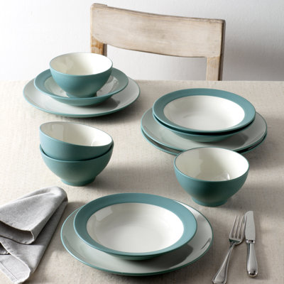 Noritake Colorwave 12-Piece Coupe Dinnerware Set, Service for 4