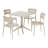 4-Person Outdoor Square Dining Set-1323434461