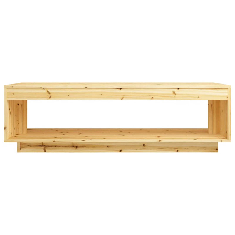 Brixxon Solid Wood Frame Coffee Table, Light Brown