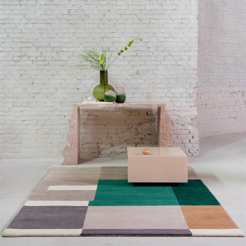 Wool Geometric Area Rug, Rectangle 6'7" x 9'2"