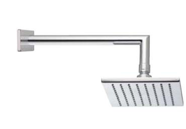 Rain Fixed Shower Head 2.5 GPM GPM, Brushed Nickel