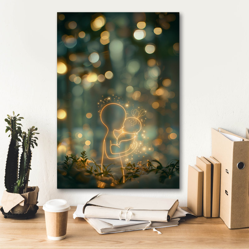 Ebern Designs 'Newborn Baby' by r3darch0n Canvas Wall Art, 26" x 40", 26" H x 18" W x 0.75" D