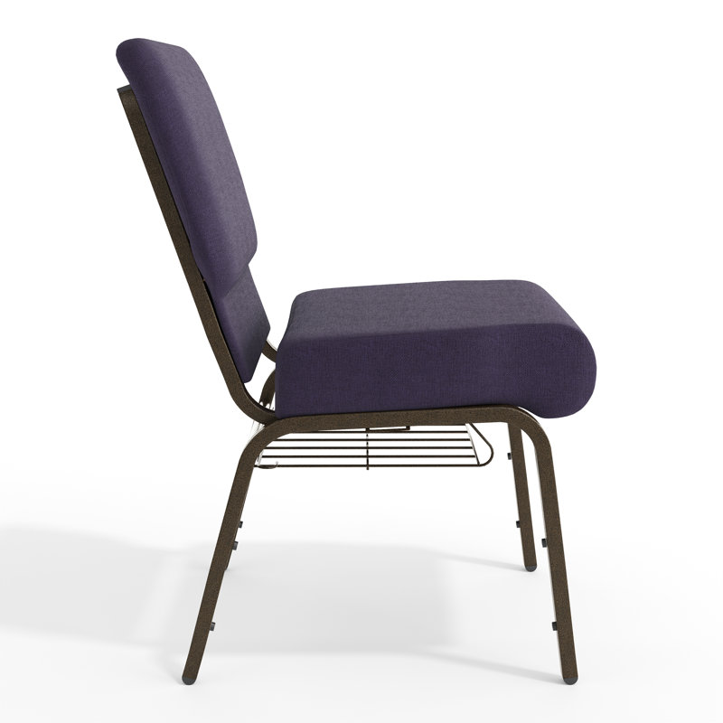 Chaise d'église l 21,25 po Mikolaj, Mauve royal, Veine d'or