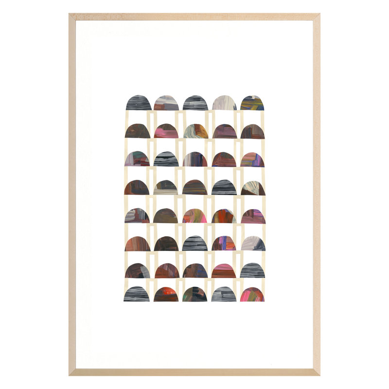 Half Drop Print by McGee Dougherty, Jenny, Maple Single Picture Framed
