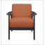 Fauteuil orange Tadcaster avec 4 pieds-2042993392