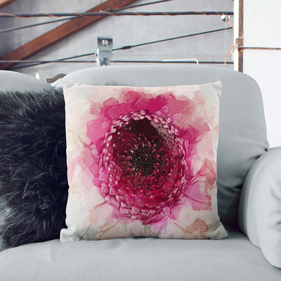 Heart of a Gerbera Cushion with Filling