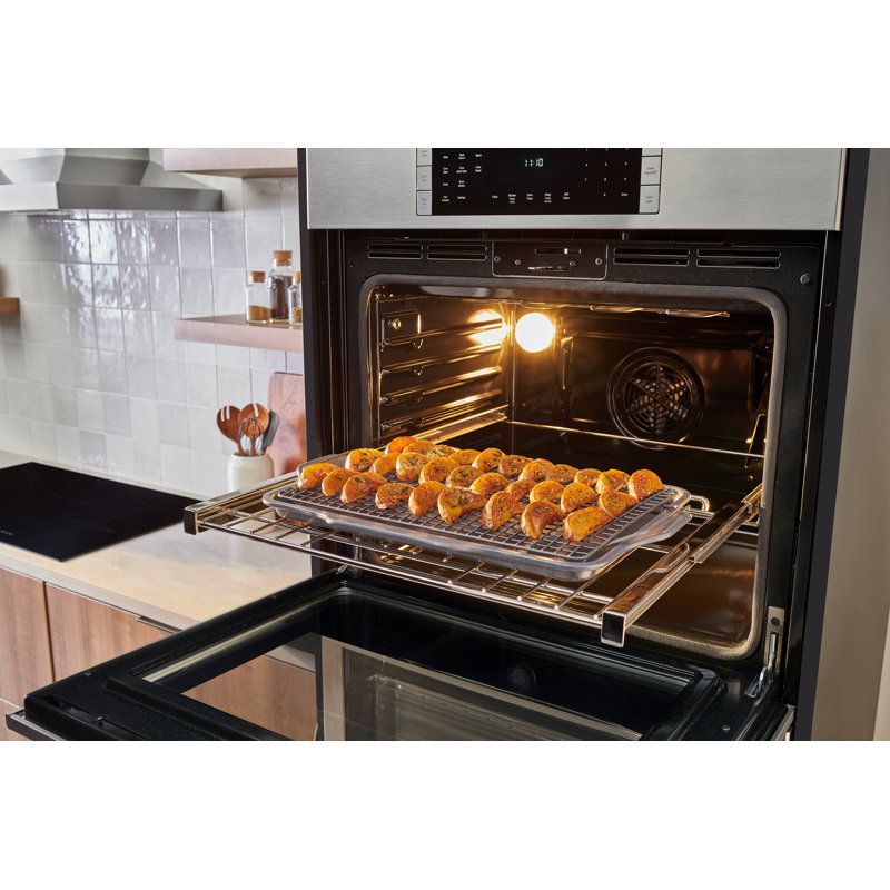 800 Series 30" 9.2 cu. ft Self-Cleaning Convection Electric Double Wall Oven, Black Stainless Steel